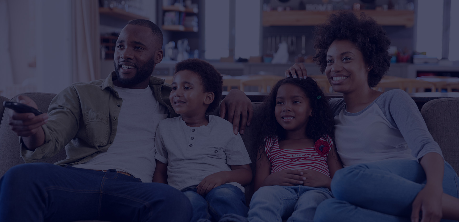 Family enjoying high speed Net3Link internet at home